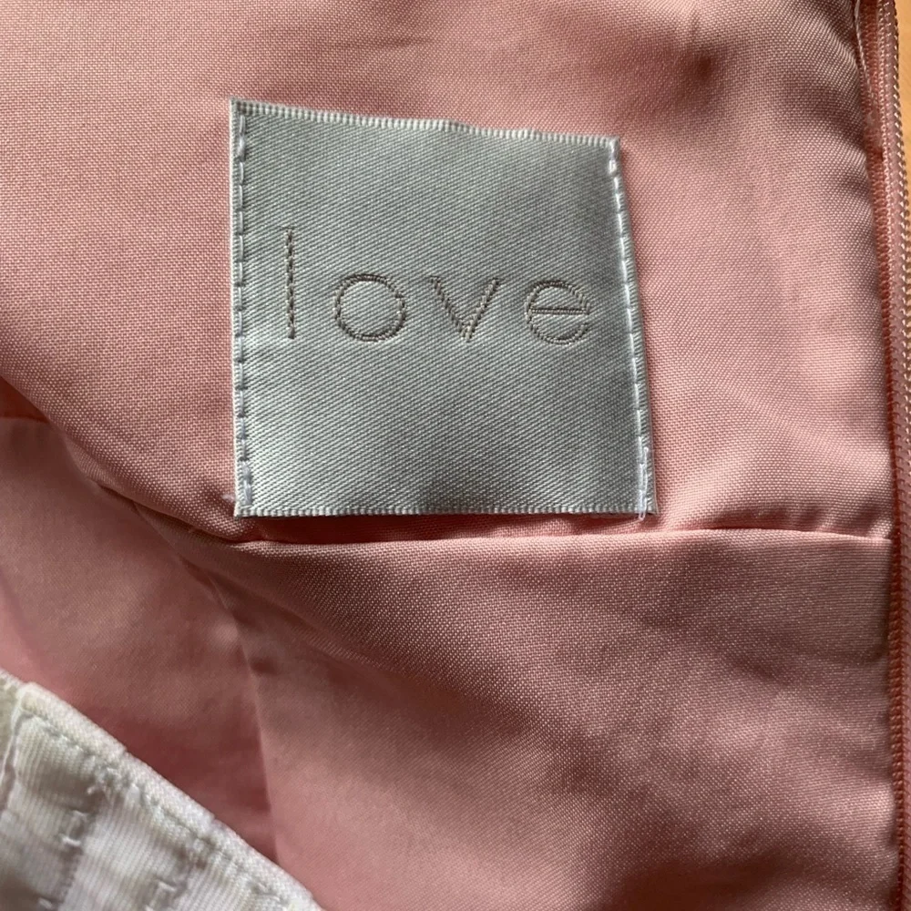 Love pink strapless dress size 6 Style A14